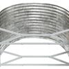 vidaXL Garden Raised Bed Galvanised Steel 249x100x68 cm Silver
