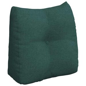 vidaXL Back Pillow Dark Green 45 x 24 x 50 cm Fabric