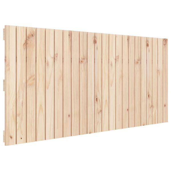 vidaXL Wall Headboard 140x3x60 cm Solid Wood Pine