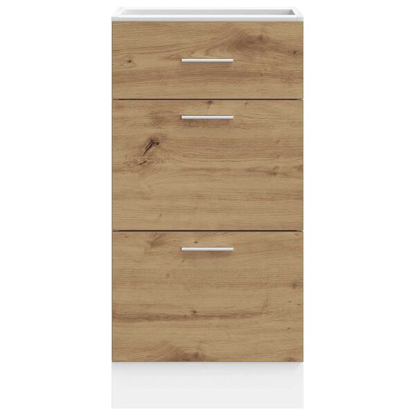vidaXL Bottom Cabinet Lyon Artisan Oak 40x46x81.5 cm Engineered Wood