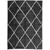 vidaXL Shaggy Rug PAMPLONA High Pile Modern Black and Cream 240x340 cm
