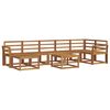 vidaXL Outdoor Sofa Set 8 pcs Natural Solid Acacia Wood