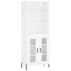 vidaXL Highboard White 69,5x34x180 cm Engineered Wood