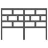 vidaXL Bed Headboard Grey 156x4x100 cm Solid Wood Pine