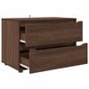 vidaXL Storage Cabinet Brown Oak 80 x 48 x 57 cm Engineered Wood