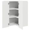 vidaXL Kitchen Cabinet Kalmar High Gloss White 57 x 57 x 80 cm