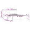 vidaXL Bed Frame with Headboard Sonoma 152 x 203 cm Engineered Wood