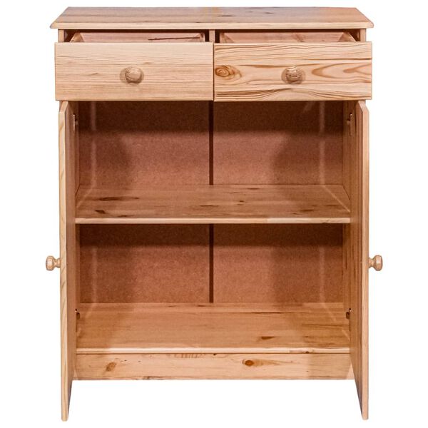 vidaXL Sideboard 2 Drawers 78x35x89 cm Solid Pine Wood