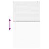 vidaXL Venetian Blinds Height Adjustable White 130 x 75 cm Aluminium