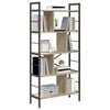 vidaXL Bookshelf Sonoma Oak 75 x 30 x 156 cm Engineered Wood