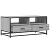 vidaXL Coffee Table Grey Sonoma 100x50x45 cm Engineered Wood and Metal
