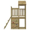 vidaXL Play Tower Brown 110.5 x 52.5 x 214 cm Solid Impregnated Wood