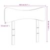 vidaXL Headboard White 75 cm Solid Wood Pine