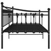vidaXL Sofa Bed Frame without Mattress Black Metal 90x200 cm