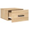 vidaXL Wall-mounted Bedside Cabinet Sonoma Oak 35x35x20 cm