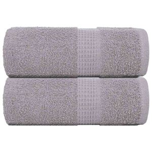 vidaXL Wash Towels "FROGN" 2 pcs Grey 30x30 cm 360 gsm