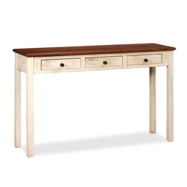 vidaXL Console Table Solid Acacia Mango Wood 120x30x76 cm