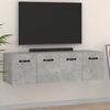 vidaXL Wall Cabinets 2 pcs Concrete Grey 80x35x36.5 cm Engineered Wood