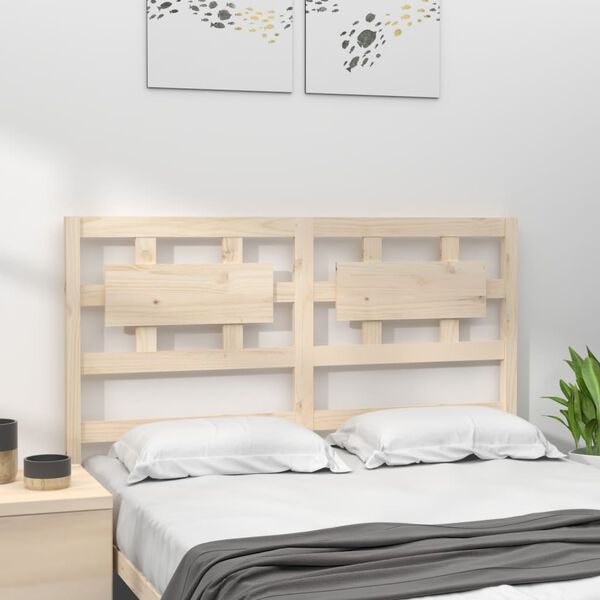 vidaXL Bed Headboard 125.5x4x100 cm Solid Wood Pine