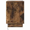 vidaXL Bedside Cabinet with Drawer 2 pcs Smoked Oak 39 x 34.5 x 50 cm