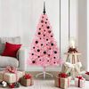 vidaXL Artificial Pre-lit Christmas Tree with 150 LEDs Pink 150 cm PVC