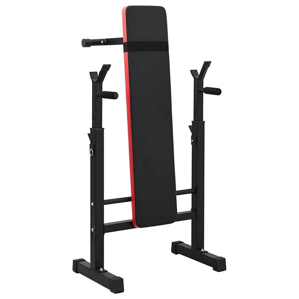 VidaXL Weight Bench Black 67 x 126.5 x 111 cm Powder-coated steel