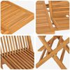 vidaXL Garden Dining Set 7 pcs Brown Solid Teak Wood