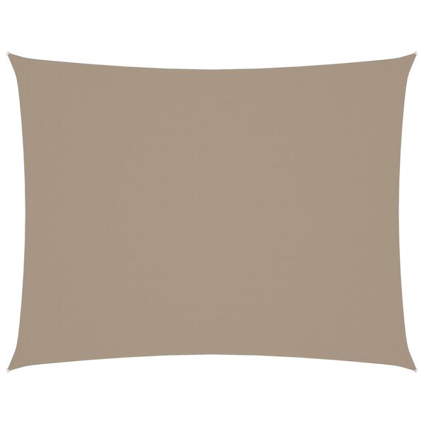 vidaXL Sunshade Sail Oxford Fabric Rectangular 2x3 m Taupe
