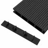 vidaXL Decking End Caps 10 pcs Black Plastic