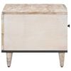 vidaXL Coffee Table White 80 x 50 x 40 cm Solid Mango Wood