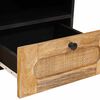 vidaXL Coffee Table Artisan Oak 80 x 54 x 40 cm Solid Mango Wood