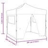 vidaXL Party Tent Folding Green 291 x 291 x 315 cm Oxford Fabric