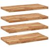 vidaXL Floating Shelves 4 pcs 60x40x4 cm Oil Finished Solid Wood Acacia