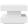 vidaXL Coffee Table 360-Degree Rotatable White 50x50x34.5 cm