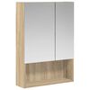 vidaXL Bathroom Mirror Cabinet Sonoma Oak 50 x 14.5 x 70 cm