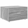 vidaXL Desk Grey Sonoma 131.5 x 50 x 106.5 cm Engineered Wood