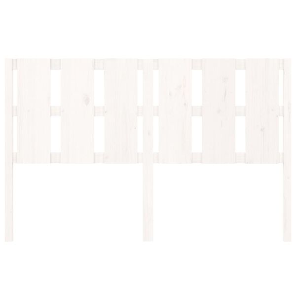 vidaXL Bed Headboard White 155.5x4x100 cm Solid Wood Pine