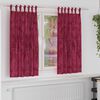 vidaXL Velvet Curtains 2 pcs Wine red 175 x 140 cm Velvet