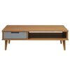 vidaXL Coffee Table MOLDE Brown 100x55x31 cm Solid Wood Pine