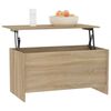 vidaXL Coffee Table Sonoma Oak 102x55.5x52.5 cm Engineered Wood