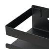 vidaXL Shower Shelf Matt Black 30x10x6 cm Brushed 304 Stainless Steel