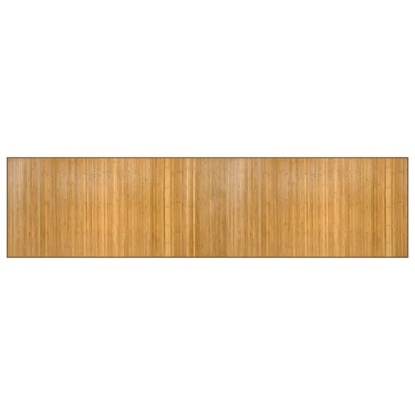 vidaXL Rug Rectangular Natural100x400 cm Bamboo