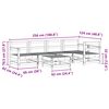 vidaXL Garden Lounge Set 6 pcs Wax Brown Solid Pine Wood