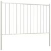 vidaXL Fence Panel Woerden with Posts Steel 1.7x0.75 m White