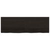 vidaXL Bathroom Countertop Dark Brown 180x60x(2-4) cm Treated Solid Wood