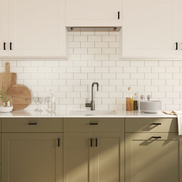 vidaXL Cabinet Handles 20 pcs Black 64 mm Stainless Steel