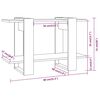 vidaXL Book Cabinet/Room Divider High Gloss White 80x30x51 cm