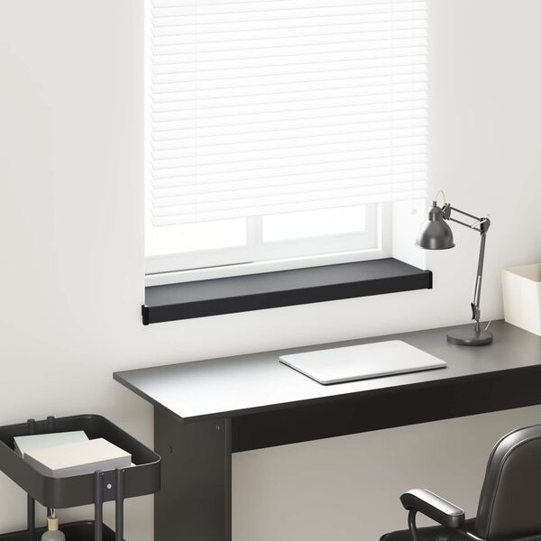 vidaXL Window Sill Anthracite with Wood Grain 100 x 25 x 4.5 cm PVC