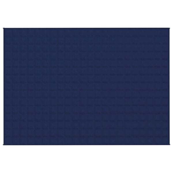 vidaXL Weighted Blanket Blue 155x220 cm 11 kg Fabric