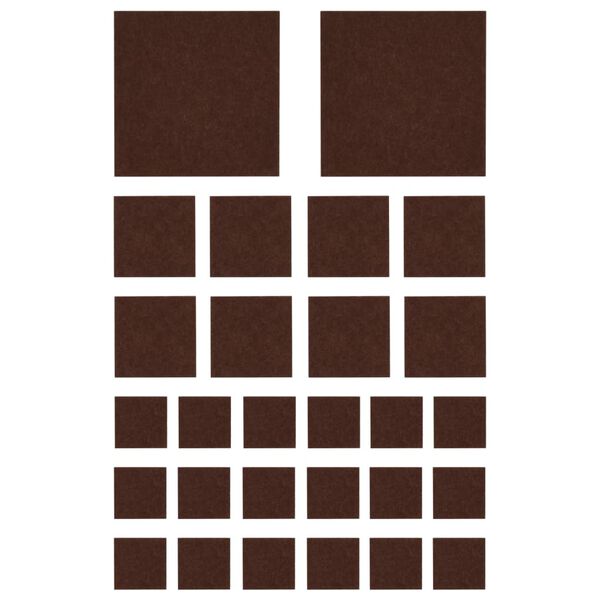 vidaXL Felt Floor Protectors 72 pcs